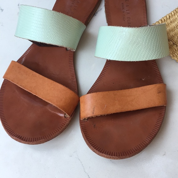 Joie A La Pliage || Leather Slide ‘Sable 2’ Sandal - Picture 3 of 7